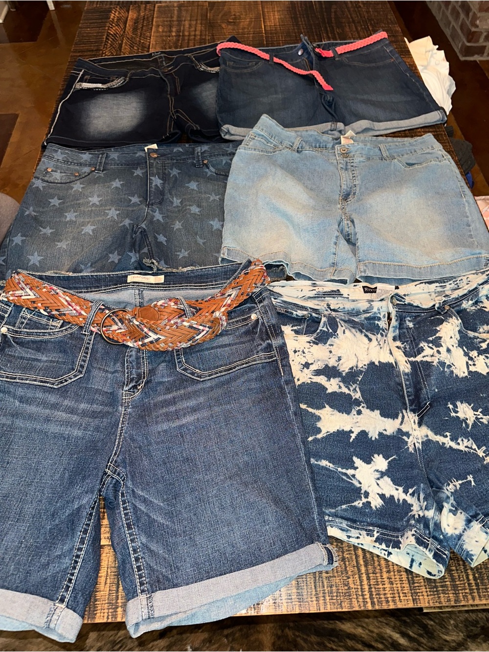 Ladies size 18/20 lot of 6 denim shorts